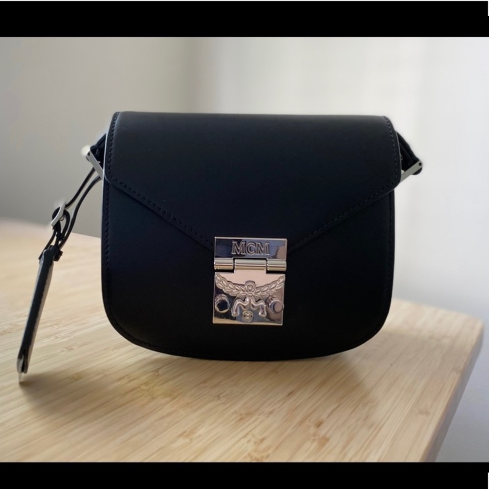 Black mini MCM bag